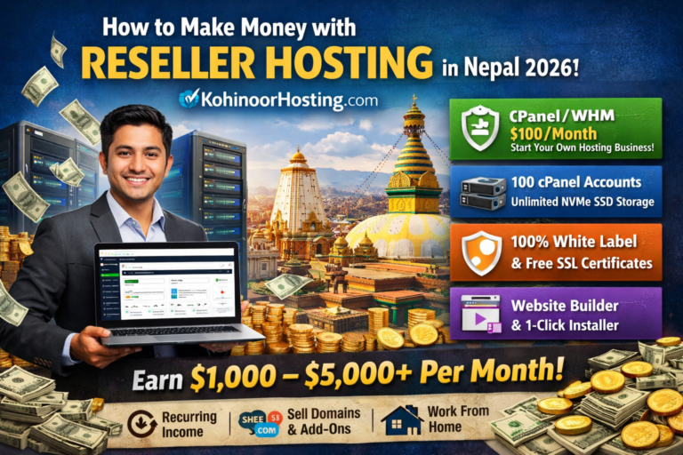 How to Make Money with Reseller Hosting in Nepal 2026